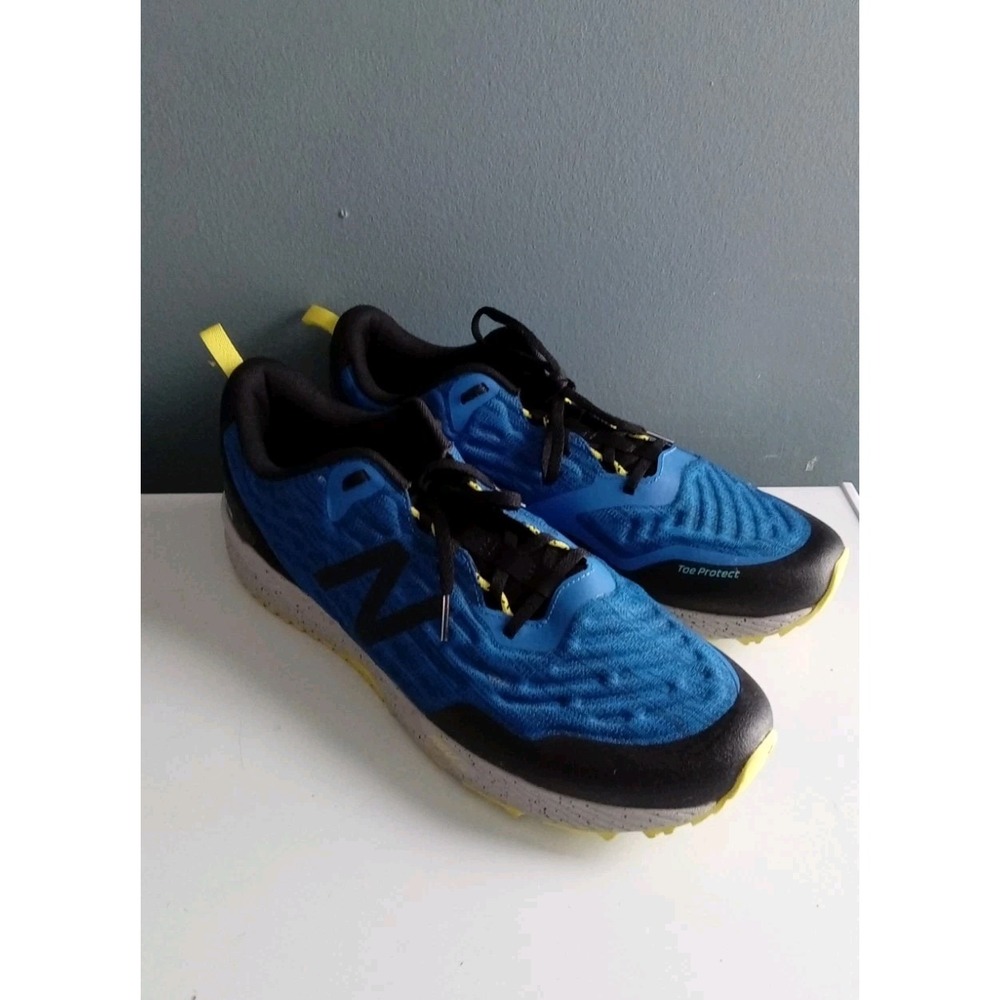 New Balance All Terrain Running Shoes Trail Runners Toe Protect Blue View 4